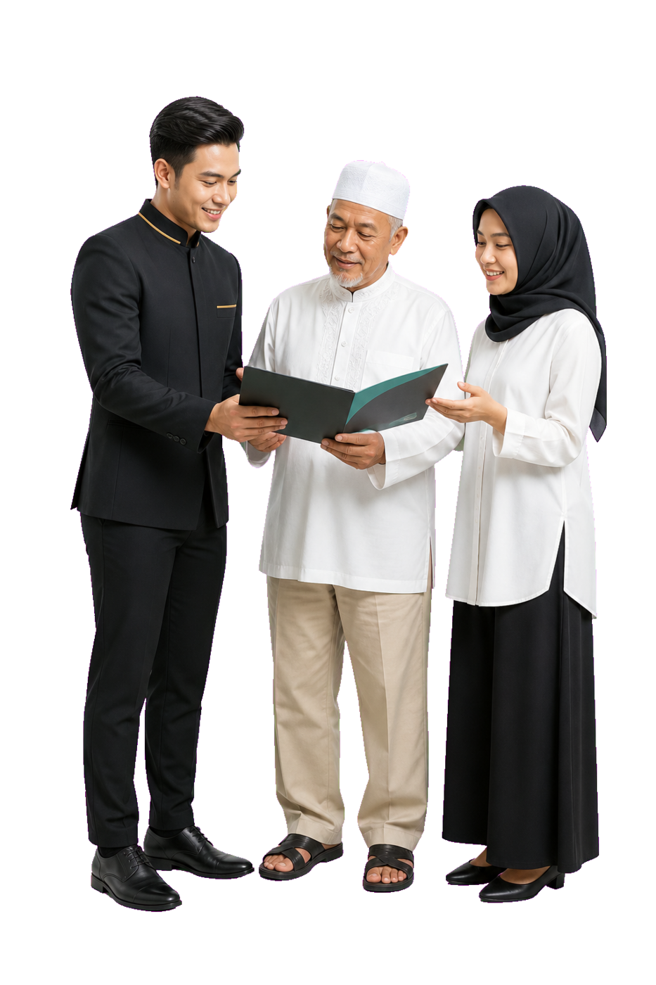Tim Muslim BM Tours mendampingi jamaah lanjut usia